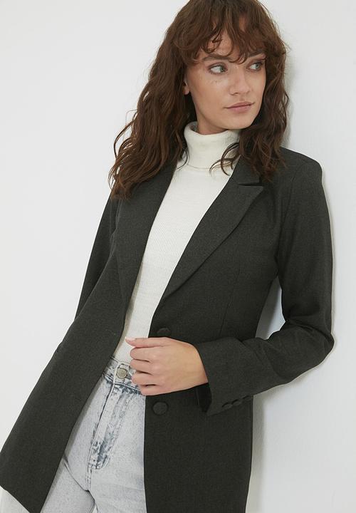 Trendyol - Buttoned blazer - grey