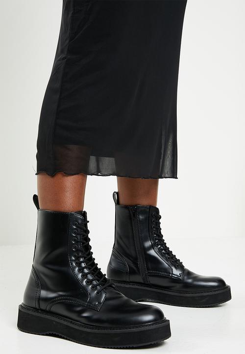 Cotton On - Mesh midi skirt - black