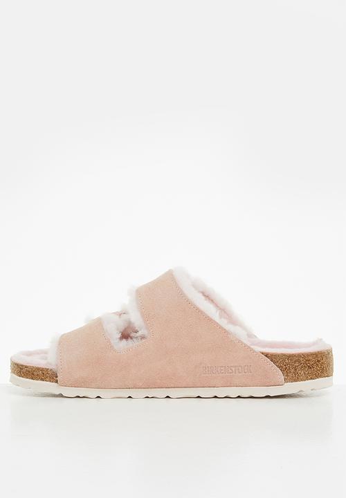 Birkenstock - Arizona fell suede shearling regular - light rose