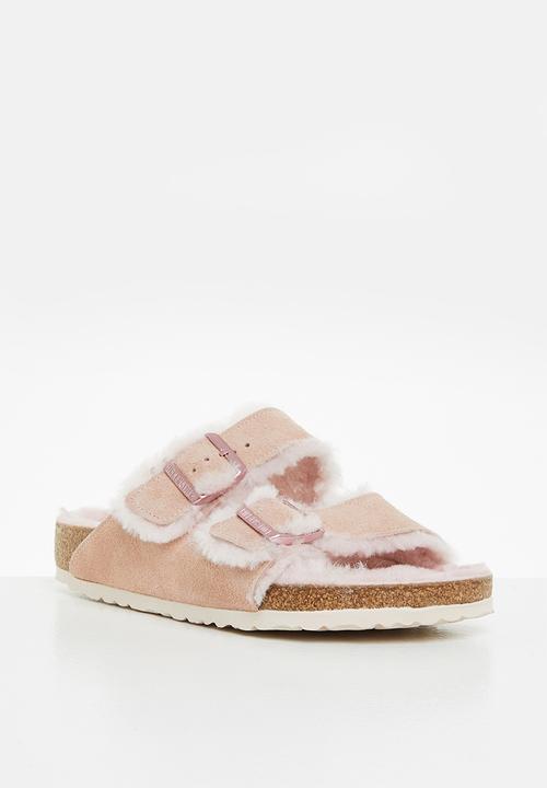 Birkenstock - Arizona fell suede shearling regular - light rose