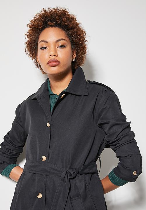 Superbalist - Trench coat - black