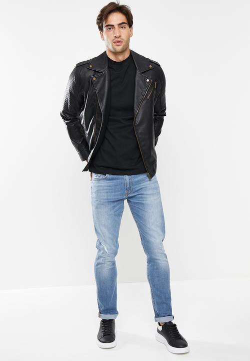 GUESS - Jackson slim fit tapered jeans - blue