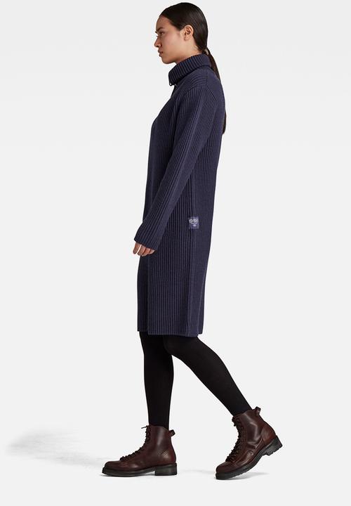 G-STAR - Chunky skipper dress - servant blue