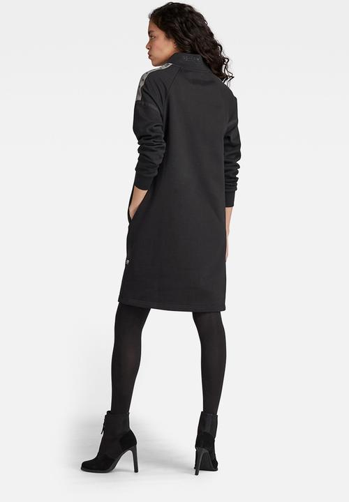 G-STAR - Tape raglan dress - black