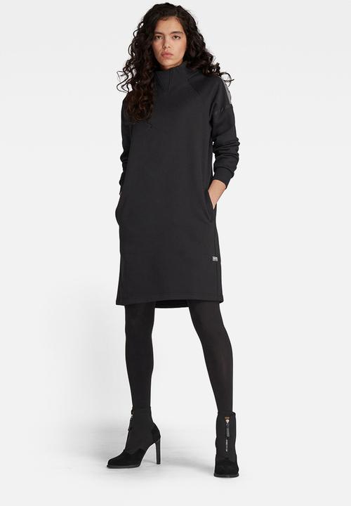 G-STAR - Tape raglan dress - black