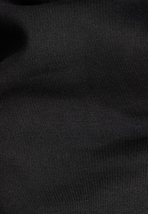G-STAR - Back text hooded dress - black