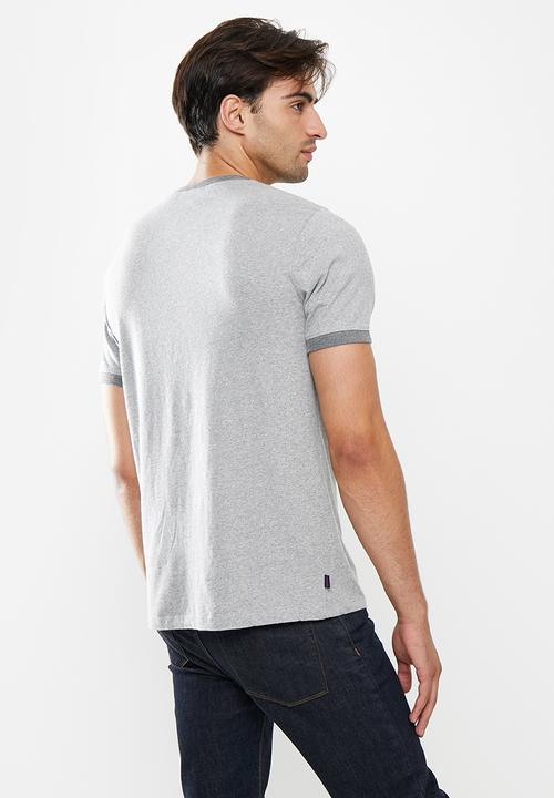 Superdry. - Vintage ringer tee - grey