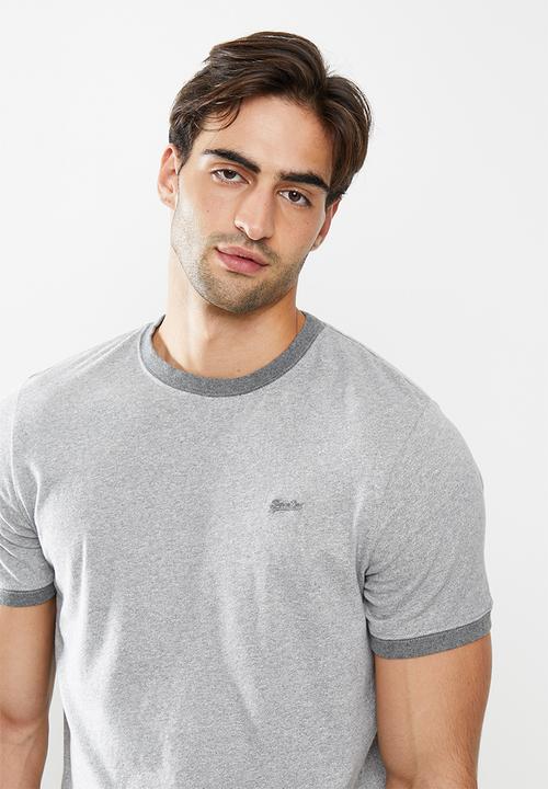 Superdry. - Vintage ringer tee - grey