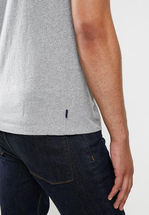 Superdry. - Vintage ringer tee - grey