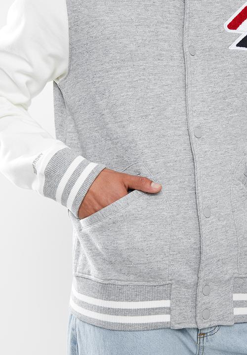 Superdry. - Superdry code che walk out jkt - grey & white 