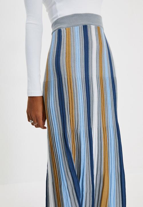 Trendyol - Colour block frill detailed knitwear skirt - multi 