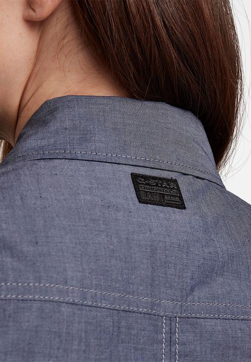 G-STAR - Kick back shirt - servant blue