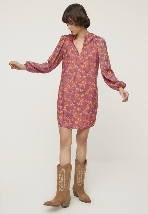 Trendyol - Pattern dress - brick