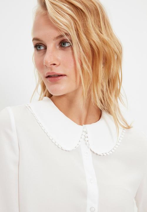 Trendyol - Collar detailed shirt - white
