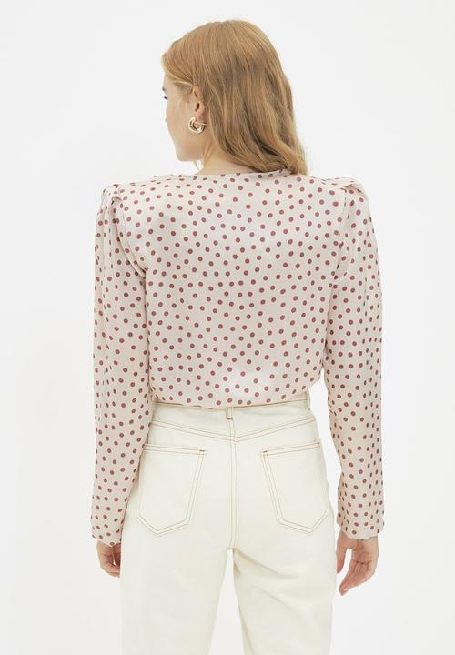 Trendyol - Double breasted bodysuit - stone