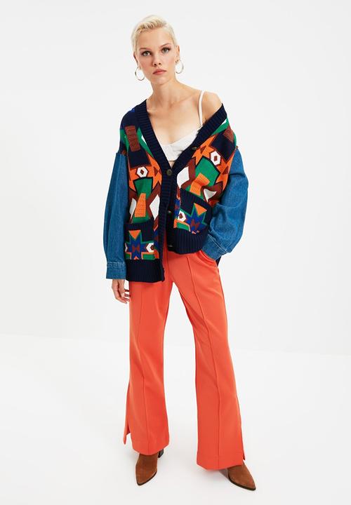 Trendyol - Denim sweater cardigan - multi