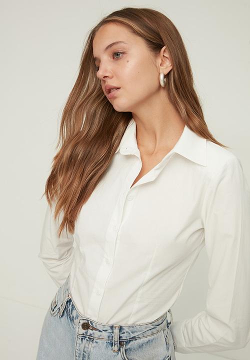 Trendyol - Buttoned bodysuit - white