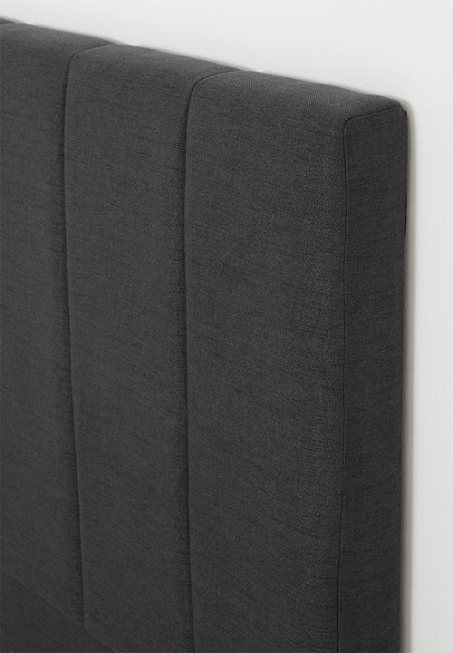 Sixth Floor - Toro upholstered bed & headboard - grey