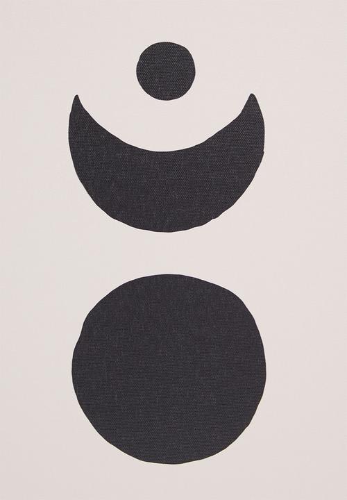 Sixth Floor - Phases of the moon wall art - set of 2
