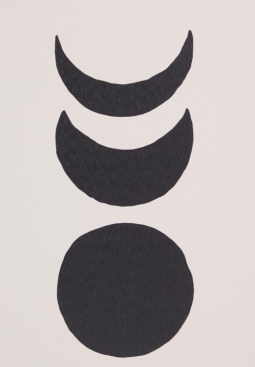 Sixth Floor - Phases of the moon wall art - set of 2