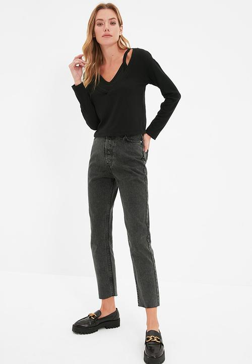 Trendyol - Knitted blouse  - black