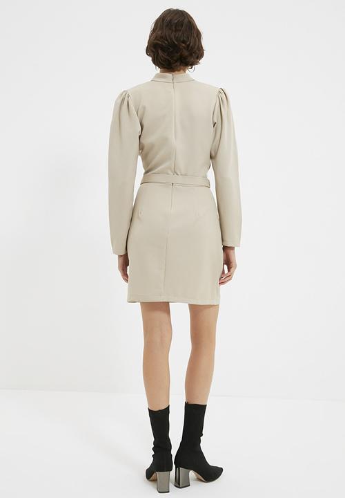 Trendyol - Belt dress  - stone