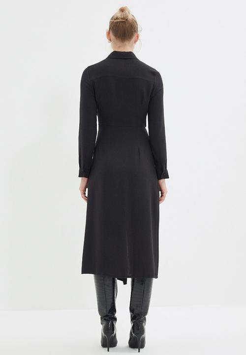 Trendyol - Belted dress  - black