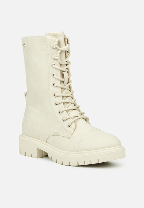 Miss Black - Persian1 lace-up boot - bone