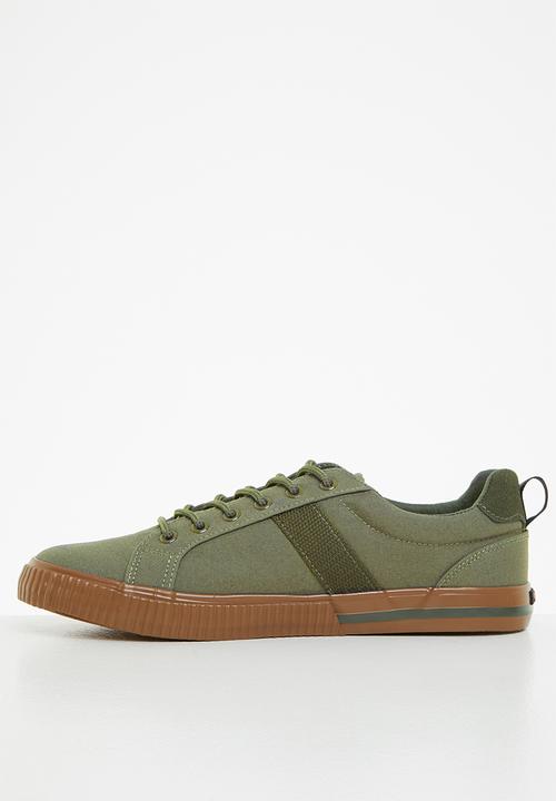 JEEP - Peg canvas sneaker - khaki