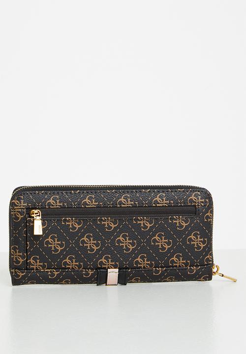 GUESS - Kasinta slg large zip around - brown 