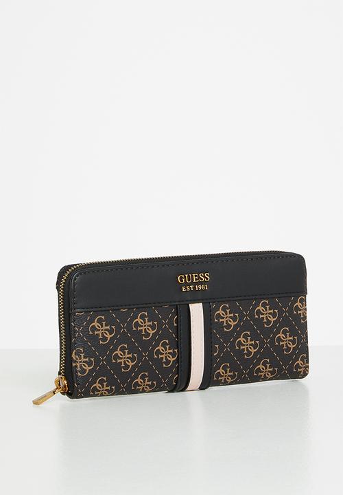 GUESS - Kasinta slg large zip around - brown 