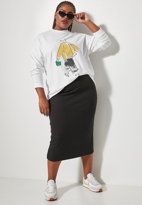 Superbalist - Long sleeve graphic tee - white