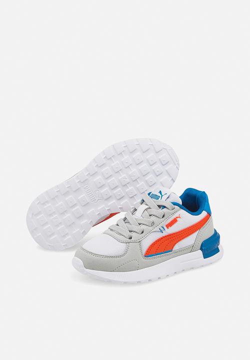 PUMA - Graviton ac ps - gray violet- white-cherry tomato-ocean dive-mykonos