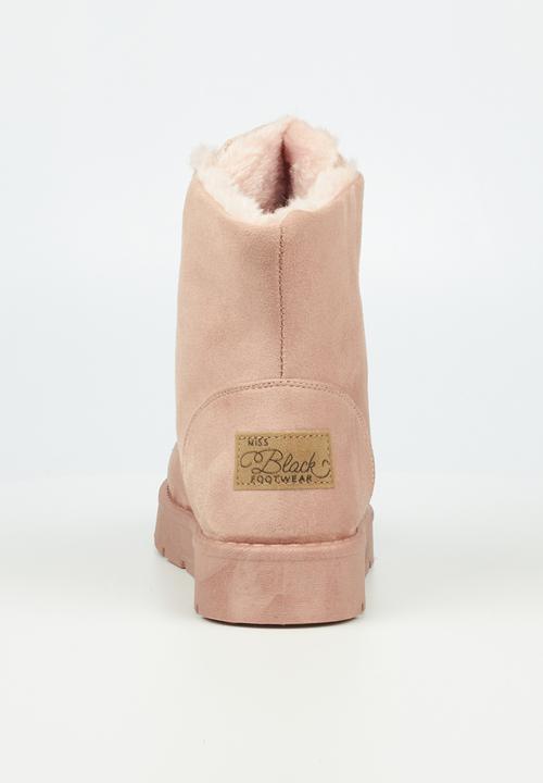 Miss Black - Rae4 lace-up ankle boot - pink