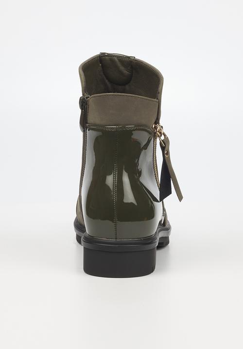 Miss Black - Radar1 ankle boot - olive