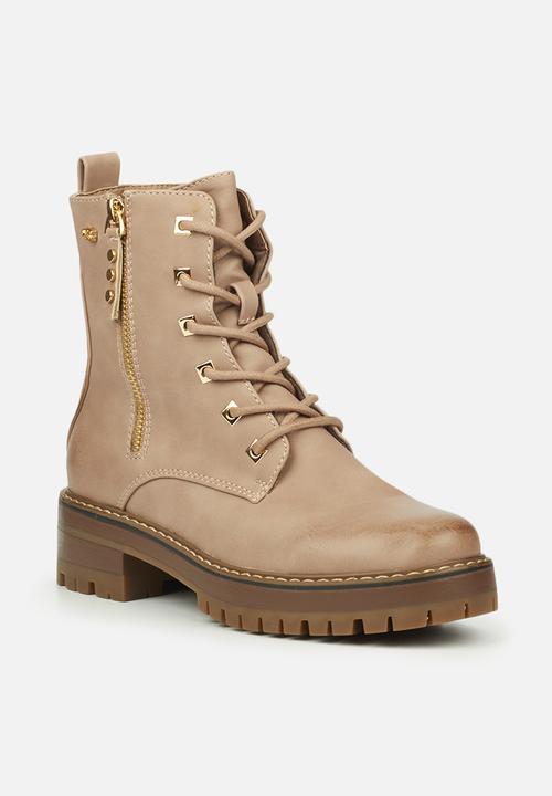 Miss Black - Fox5 lace-up ankle boot - pink