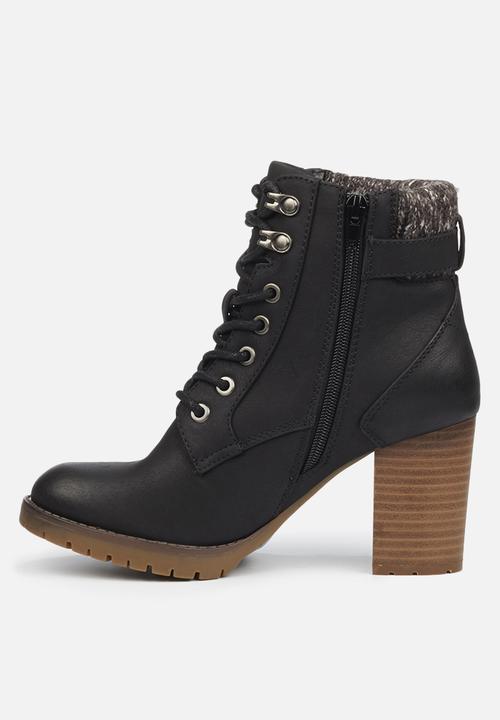 Miss Black - Delta1 lace-up ankle boot - black