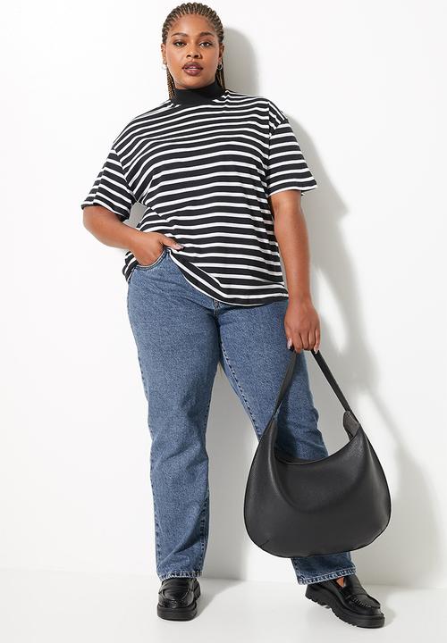 Superbalist - 2pk easy fit tee - navy & stripe