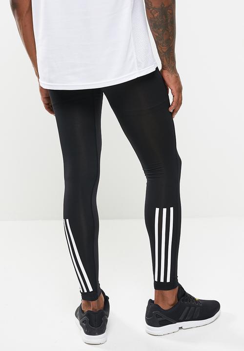 adidas Performance - TECHFIT 3-STRIPES LONG TIGHTS - Black