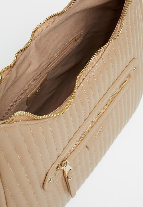 POLO - Quilt hobo bag - latte