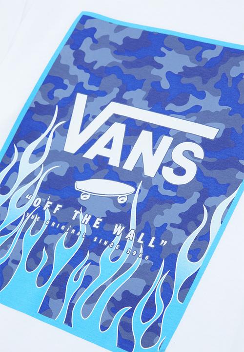 Vans - By print box boys - white & blue