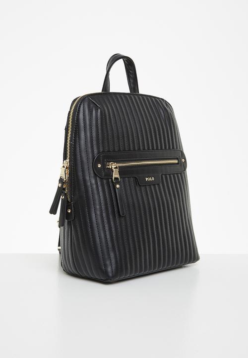 POLO - Quilt backpack - black