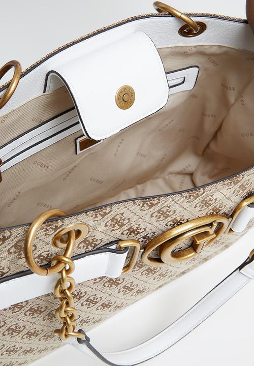 GUESS - Aviana tote - latte & white