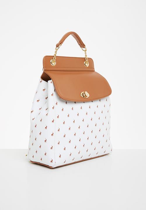 POLO - New iconic flapover backpack - white