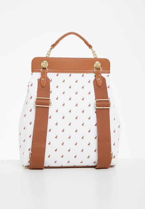 POLO - New iconic flapover backpack - white