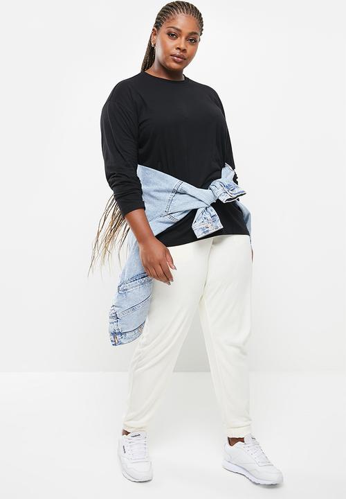 MANGO - Plus T-shirt raya - black