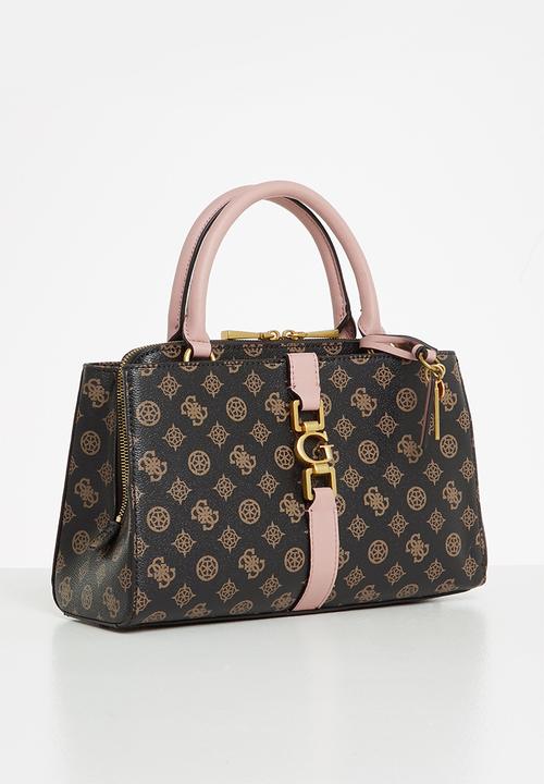 GUESS - Briana girlfriend satchel - mocha logo
