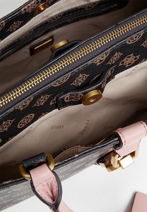 GUESS - Briana girlfriend satchel - mocha logo