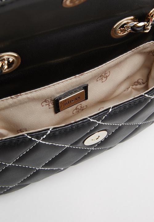 GUESS - Cessily convertible xbody flap - black 