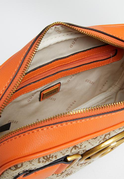 GUESS - Aviana camera bag - latte & orange